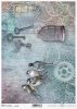 Papier decoupage ptaki, klucze, kola zębate*Paper decoupage birds, keys, toothed wheel*Papel decoupage pájaros, llaves, rueda dentada*Бумажные декупаж птицы, ключи, зубчатое колесо*Papier Decoupage Vögel, Schlüssel, Zahnrad